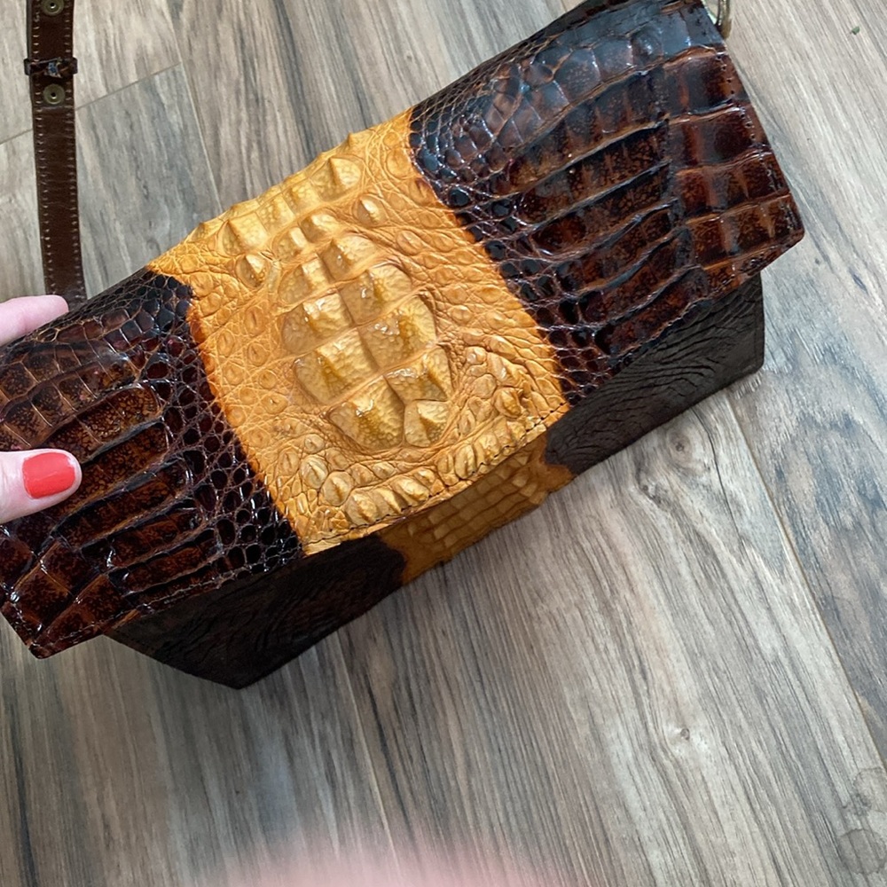 Vintage genuine crocodile handbag - Picture 6 of 17
